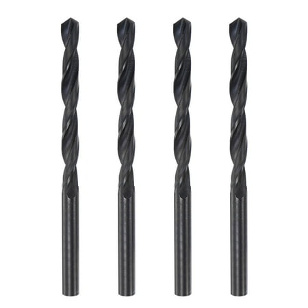 

Uxcell 6542 High Speed Steel Twist Drill Bit Fully Ground Black Oxide 6.8mm Drill Dia 110mm Total Length 4Pack