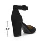 thumbnail image 5 of Zapatos DREAM PAIRS Angela Negros de Nubuck con Tacones Gruesos de 8.5 cm, 5 of 8