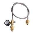 thumbnail image 3 of Manguera de Conexión Trenzada de Acero Inoxidable de 36 Pulgadas para Helio y Nitrógeno, Accesorio CGA580 con Manómetro, 3 of 5