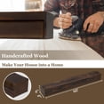 thumbnail image 4 of 60in.Solid Wood Fireplace Mantel Wall Shelves Wall Mounted Floating Shelf 60"W x 6"H x 8"D, Espresso, 4 of 5