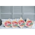 thumbnail image 6 of Ambesonne Saying Throw Pillow Cover 4 Pack, Lettering and Palms, 16", Multicolor, 6 of 6