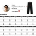 thumbnail image 6 of Mens Stretch Dress Pants Flat Front Business Casual Pants Classic Fit Lightweight, Black, 6 of 9