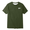 thumbnail image 5 of Mens T Shirts Casual Stylish Summer Short/long Sleeve Big and Tall Athletic Performance T Shirts Comfy Solid Color Crew Neck Summer Casual Beach Basic T Shirts, 5 of 5