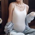 thumbnail image 3 of Fengqque Maternity Summer Comfort Tank Top Solid Color Round-Neck Sleeveless T-Shirt Tops Breast Feeding Pregnant Nursing Sling Camisoles Blouse, 3 of 5