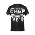 thumbnail image 2 of IEFIEL Mens Short Sleeve Chef T-Shirt Graphic Printed Hotel Kitchen Cook Uniform Black&White XXL, 2 of 7