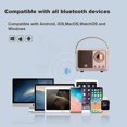 thumbnail image 3 of Retro Bluetooth Speaker, Vintage Decor, Small Wireless Bluetooth Speaker, Cute Old Fashion Style for Kitchen Desk Bedroom Office Outdoor Accessories for Android/iOS Devices (Pink), 3 of 9