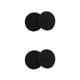 thumbnail image 4 of Matsuzay 2 almohadillas para los oídos para auriculares, almohadillas redondas con cancelación de ruido para jugadores, almohadillas para 55 mm 2Conjunto, 4 of 6
