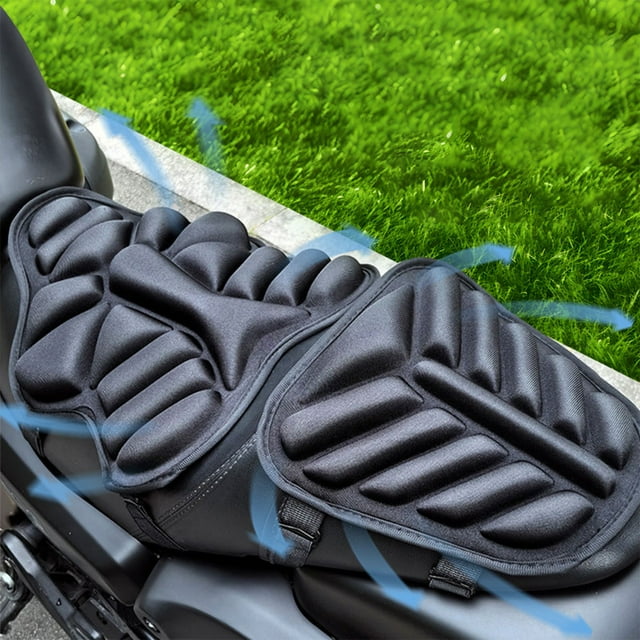 Motorcycle Shock-absorbing Seat Cushion Cover Heat Insulation And Sun Protection All Season Seat Cushion
