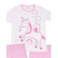 thumbnail image 2 of Set de Pijama 3 Piezas en Algodón Hipoalergénico, Playera Manga Corta, Pantalón y Pantalón Capri Baby Creysi ROSA CLARO 16, 2 of 3