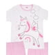 thumbnail image 2 of Set de Pijama 3 Piezas en Algodón Hipoalergénico, Playera Manga Corta, Pantalón y Pantalón Capri Baby Creysi  ROSA CLARO 6, 2 of 3