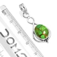 thumbnail image 2 of Copper Green Turquoise Women Jewelry 925 Sterling Silver Pendant, 2 of 4