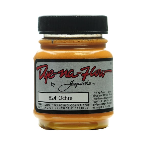 Dye-Na-Flow Fabric Colors ochre, 2 1/4 oz., 824 (pack of 4)