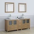 thumbnail image 3 of Vanity Art 72" Double Sink Freestanding Bathroom Vanity Set with Engineered Marble Top and Mirror, 3 of 9