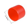 thumbnail image 3 of 25pcs 1"(25mm) Round Red Vinyl End Cap Screw Thread Protectors Rubber Cover Caps, 3 of 3