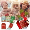 thumbnail image 3 of Christmas Self-Adhesive Sticker Labels 200PCS, Kraft Paper Gift Tags for Wrapping Packages Cards, Festive Designs, 3 of 8