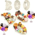 thumbnail image 5 of ​​ZCSKFIN 3 PCS BOO Wooden Halloween Charcuterie Board Set Fillable Serving Tray Rustic Decor Centerpiece for Indoor Kitchen Table Fireplace Seasonal Gatherings Festive Serving Solution​, 5 of 9