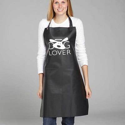 DOG LOVER APRONS for Stylist Groomer Barber or At Home Use Black Waterproof !