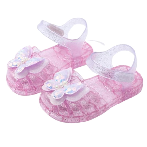 Sandalias de Niños Sandalias de Goma de Gelatina de Verano para Niños Y Niñas Zapatos de Playa Transparentes de la Princesa