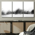 thumbnail image 2 of PixonSign Canvas Print Wall Art Set Retro Beach Grass in Sand Nature Wilderness Photography Realism Rustic Landscape Dramatic Dark Black and White for Living Room, Bedroom, Office - 24"x36"x3, 2 of 5