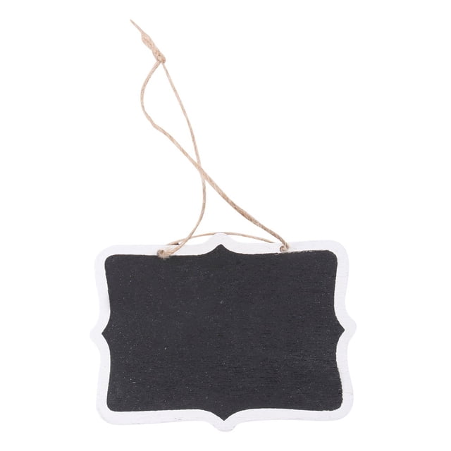 CHOK Mini Double Sided Hanging Blackboard Message Board for Decoration 20 Pieces Synthetic Material