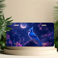thumbnail image 6 of 1 Pcs 2D Flat License Plate Covers & Frames, Blue Jay in a Moonlit Garden For Decorative Front, Waterproof For Decoration Aluminum License Plate Covers & Frames Cover For Men Women, 12" X 6", 6 of 7