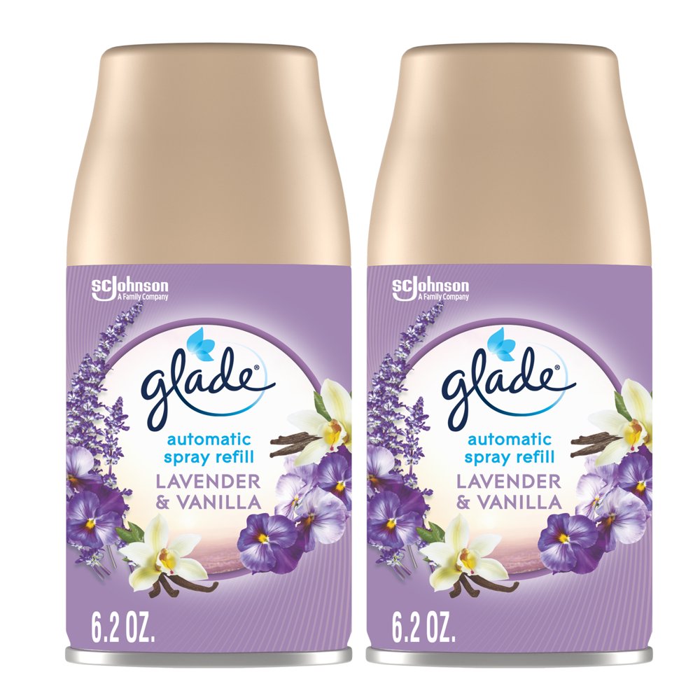 Glade Automatic Spray Refill 1 CT, Lavender & Vanilla, 6.2 OZ. Total