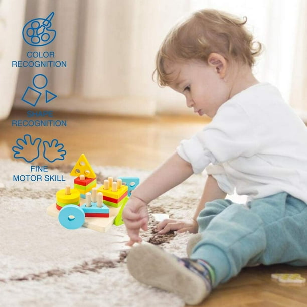 Jouet éducatif pour bébé de 0, 12, 13 ou 24 mois, jeu de Puzzle pour garçon  et fille de 1 an