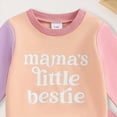 thumbnail image 4 of Towmus Baby Boy Girl Fall Clothes Set Color Block Long Sleeve Letter Print Sweatshirt Pants Toddler Outfits 12 18 24 Months 2T 3T, 4 of 4