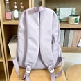 thumbnail image 7 of 19 IN Retro Gothic Letter Backpack, Soft Nylon Casual Daypack, Stretch Side Storage Shoulder Bag, 7 of 7