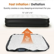 CONCETTA 18 in Twin Air Mattress with Built in Pump, 600LBS Weight Capacity for Camping, Home, Guests