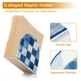 thumbnail image 5 of Yayeee Napkin Holder for Table Kitchen Paper Tissue Organization, Blue and Gray Plaid Pattern, 5 of 8