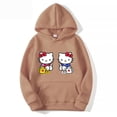 thumbnail image 3 of 2024 New Hello Kitty Women Hoodie Cartoon Anime Men Oversized Sweatshirt Spring Autumn Yellow Couple Pullover Clothes Tops ZR, 3 of 6