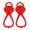 Red, variant on Ice Claw Anti-Slip Shoe Covers, Universal Traction Cleats for Snow and Ice, Professional Steel Spikes with Adjustable Straps for Boots and Shoes, Portable Ice Grippers-S