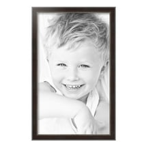 ArtToFrames 15" x 25" Dark Mahogany Silver Picture Frame, 15x25 inch Multi Wood Poster Frame (WOM-5024),  Pack
