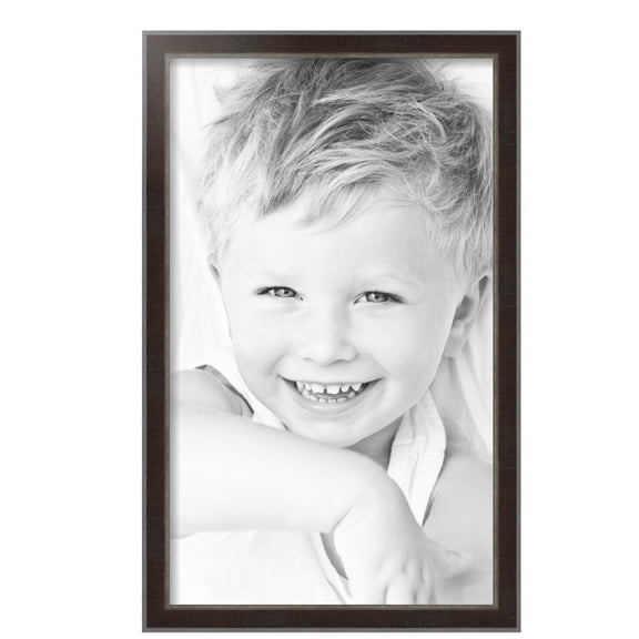 ArtToFrames 15" x 25" Dark Mahogany Silver Picture Frame, 15x25 inch Multi Wood Poster Frame (WOM-5024), Pack