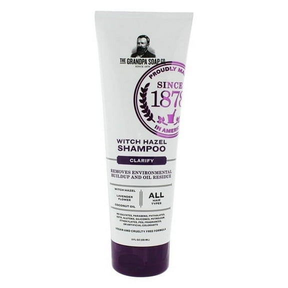 Grandpas Soap Co Clarify Shampoo, Witch Hazel, 8 oz, 6 Pack