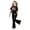 Black, variant on Gaexia Kids Lounge Set,Girls Casual Fashion Outfit With Bow Short Sleeve Top and Long Pants Playwear Comfy Daily Wear Toddler Kids Two Piece Fashion Clothes,9-10 Years