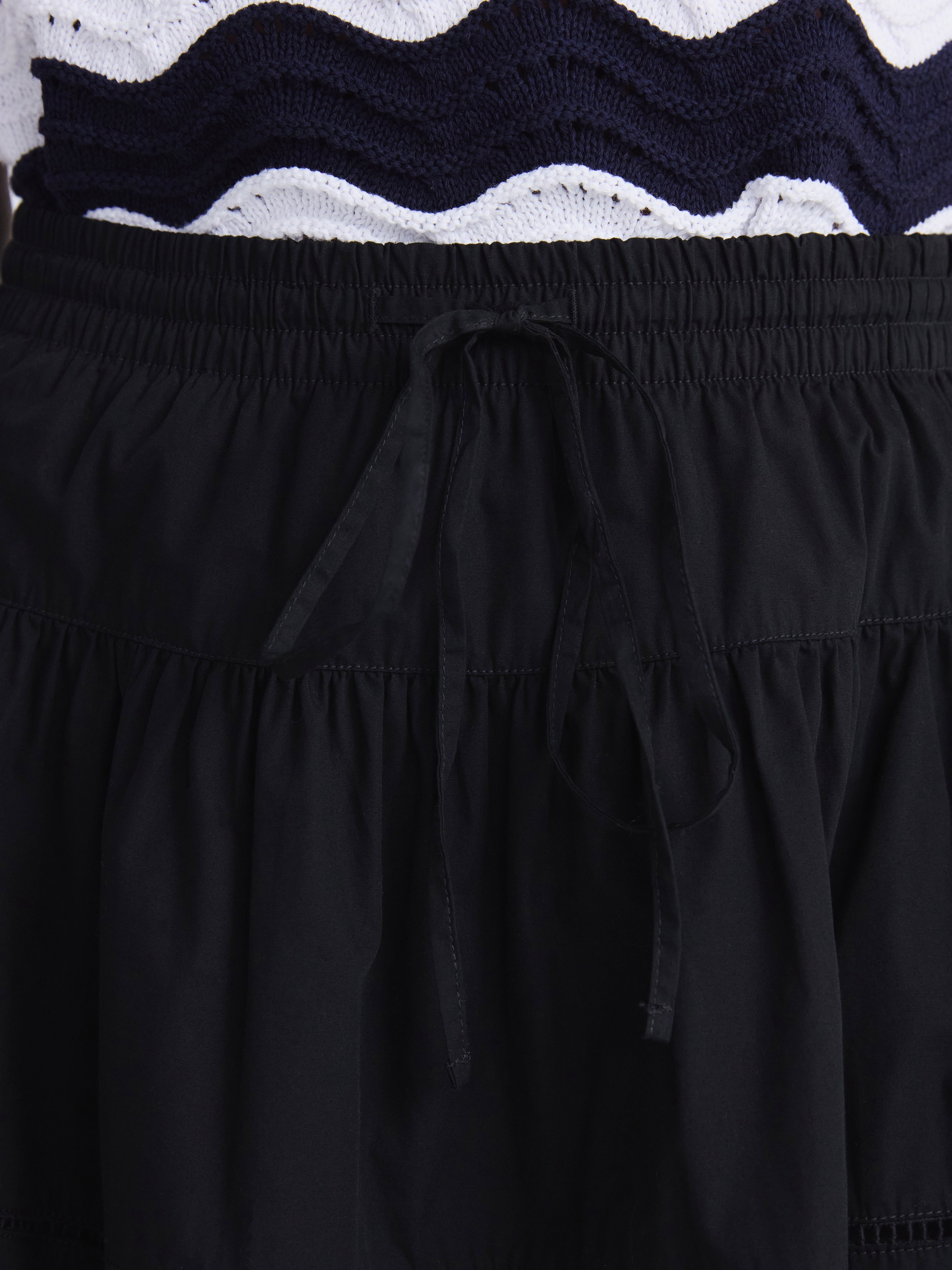 Free Assembly Women's Tiered Cotton Eyelet Mini Skirt, Sizes XS-XXL