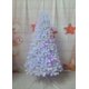 thumbnail image 2 of Árbol de Navidad de color preiluminado LED, decoración del hogar iluminada colorida, árbol de Navidad mixto de PVC blanco, novedad, 2 of 3