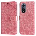 thumbnail image 2 of Funda tipo cartera GANGXUN para Honor 50 , diseño girasol, cuero PU, soporte, cierre magnético, tarjetero, 2 of 5