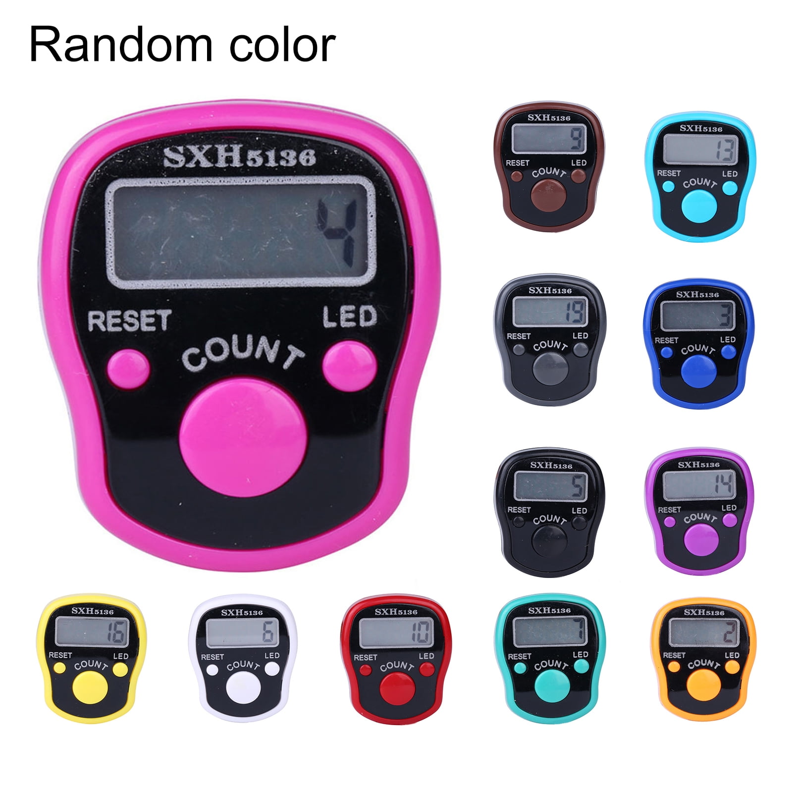 Accurate Counts Portable O Teacher My Teacher Pack of 2 Handheld Tally Counters with 2 Carabiners One-Hand Operation Compact Heavy-Duty Clicker Counting System Fast 