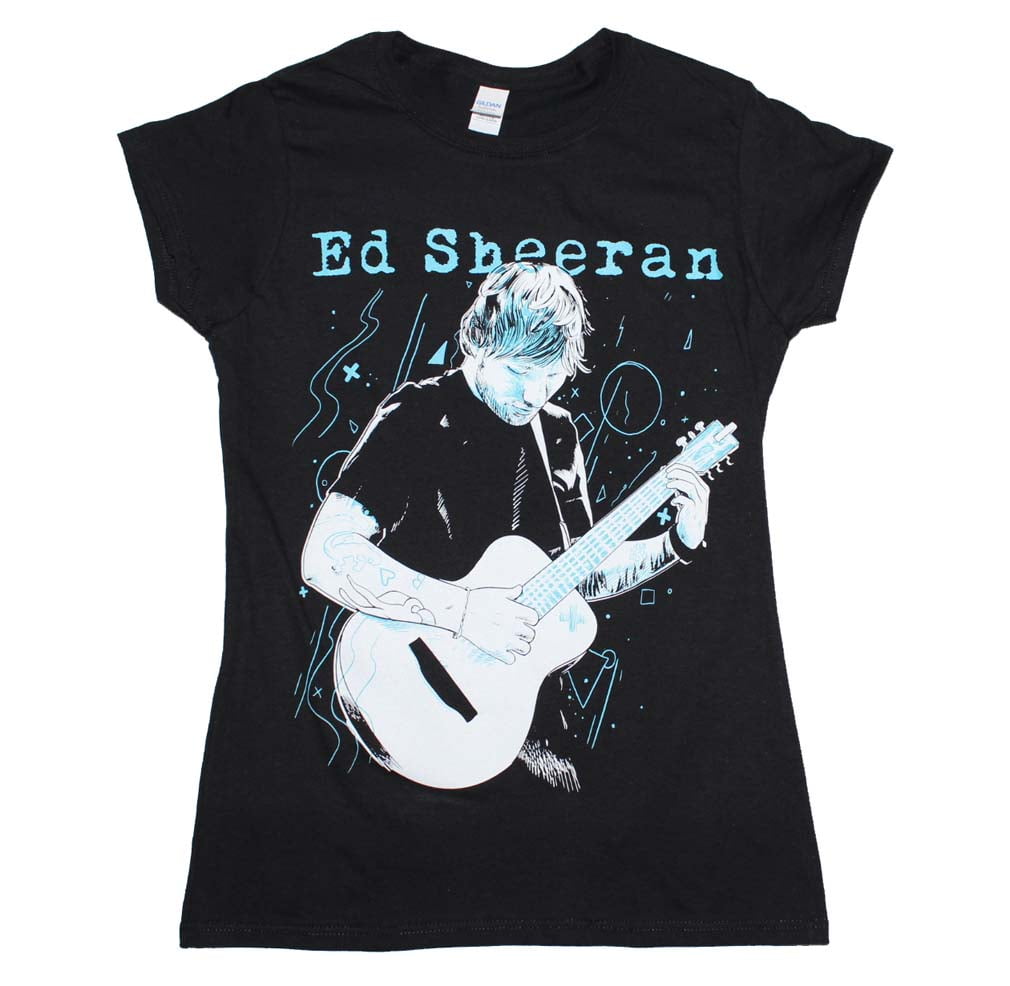 Ed Sheeran Guitar Juniors TShirt Black Large