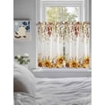 thumbnail image 3 of Eucalyptus Leaves Bathroom Window Curtain, Autumn Farmhouse Sunflowers Vines Light Filtering Coffee Kitchen Curtains, Bedroom Living Room Curtains 2 Panel 84"x54", 3 of 6