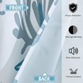 thumbnail image 5 of Coastal Kitchen Window Curtains Grommet Drapes Nautical Beach Themed Thermal Insulating 50% Light Blocking Privacy Curtain for Kitchen, 2 Panels Set, 26x36 Inches, 5 of 6