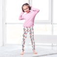 thumbnail image 5 of joogoo Girls' Leggings Blue Bows Disco Balls Yoga Pants 9-10T, 5 of 8