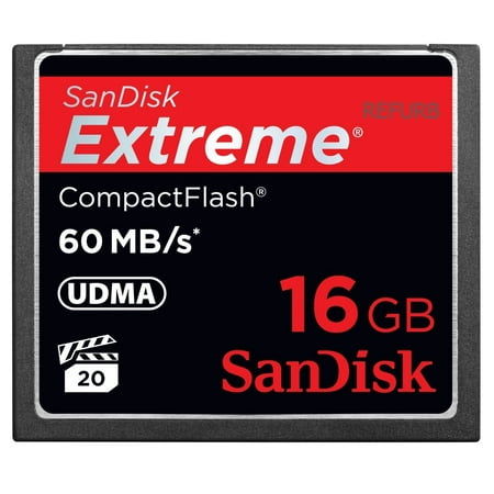 SanDisk Extreme 16GB CF Card 60MB/s SDCFX-016G-X46 (Certified