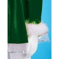 thumbnail image 6 of Yruioon Kids Girls Christmas Santa Claus Costume Figure Ice Skating Leotard Sparkly Dance Tutu Dress Green 4, 6 of 6
