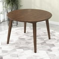 thumbnail image 2 of Candida Mid Century Modern Style Solid Wood Walnut 43" Round Dining Table, 2 of 7