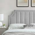 thumbnail image 2 of Tufted Headboard, Twin Size, Velvet, Light Grey Gray, Modern Contemporary Urban Design, Bedroom Master Guest Suite, 2 of 10