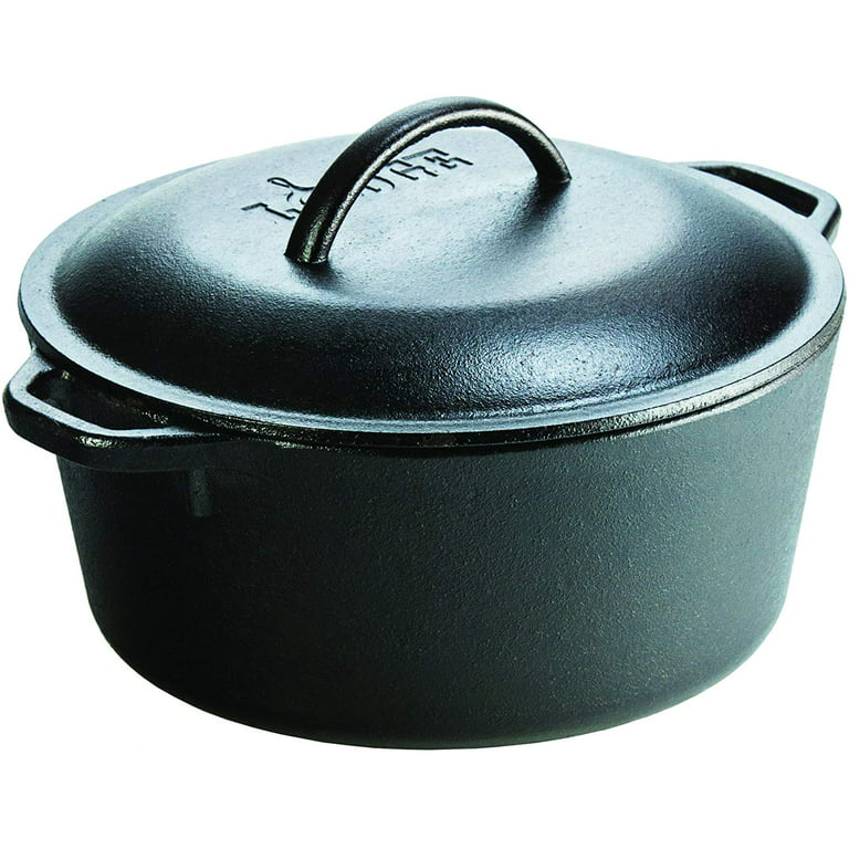 Lodge Cast Iron Seasoned 5-Piece Set with Skillet, Griddle & Dutch Oven